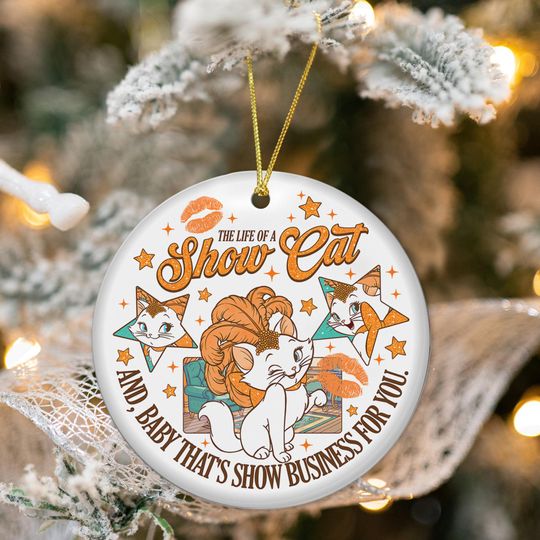 The Life Of A Show Cat Ornament, The Aristocats Marie Christmas Tree Decor