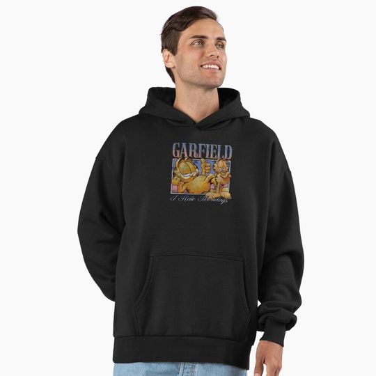 Discover Garfield I Hate Mondays Retro Cartoon Panel Premium Hoodie