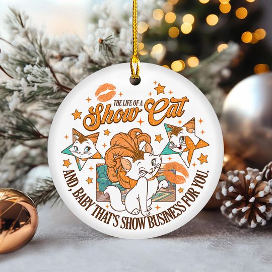 The Life Of A Show Cat Ornament, The Aristocats Marie Christmas Tree Decor