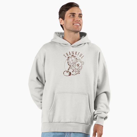 Garfield Fall Thankful Teddy Bear Hugs Premium Hoodie