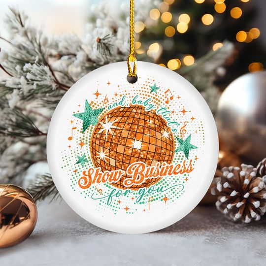Discover And Baby That's Show Business For You Ornament, Christmas Tree Decor