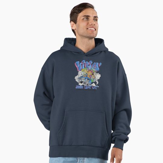 Garfield Vibin' 100% That Cat Distressed Retro Cruising Logo Premium Hoodie