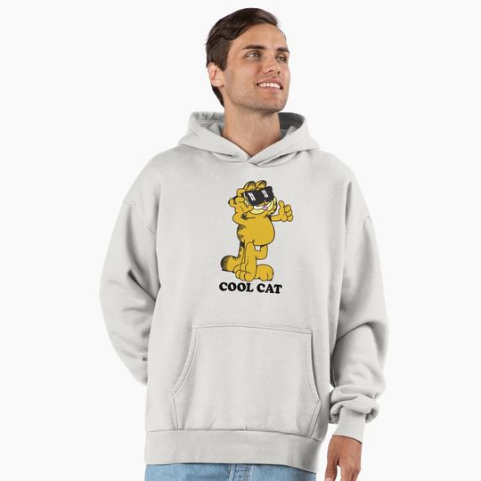 Garfield Cool Cat Vintage Comic Retro Shades Poster Premium Hoodie