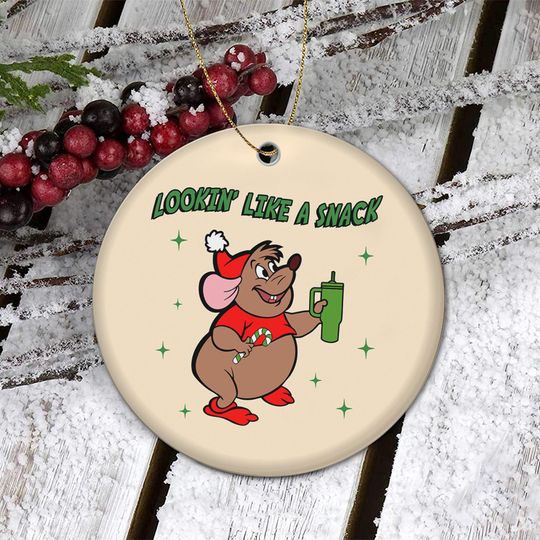 Discover Disneyland Gus Gus Christmas Ornament, Looking Like A Snack, Gus Snack Ornament