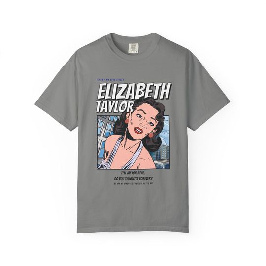 Discover Elizabeth Taylor-Inspired T-Shirt | Vintage Comic Pop Culture Merch | Life of a Showgirl