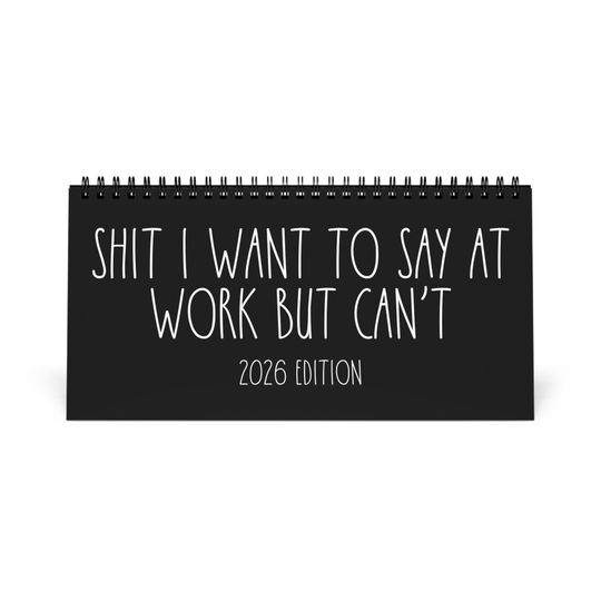 Discover Desktop Calendar, 2026 Funny Office Humor Life Hacks, White Elephant Gag Gift, Coworkers Employees Best Friend Gift, Sarcastic Desk Decor