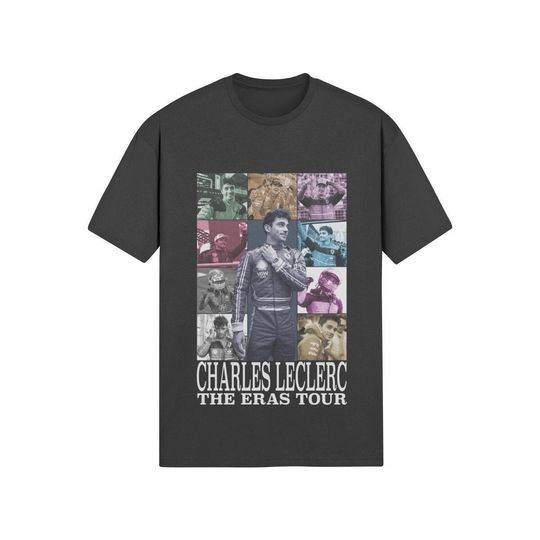 Discover Charles Leclerc Eras Tour Unisex Softstyle T-Shirt, racing, motorsport, gift for her, gift for him, gift for f1 fans, F1 driver, f1 t-shirts