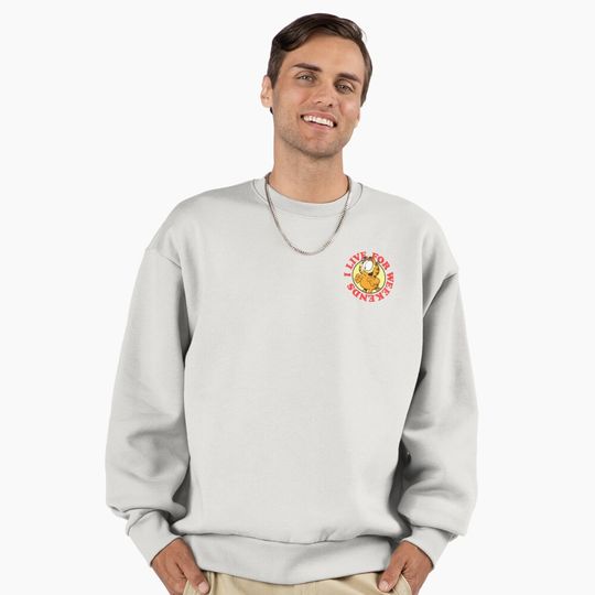 Garfield I Live For Weekends Garfield Pocket Premium Sweatshirt