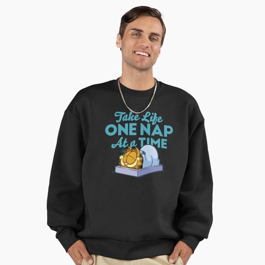 Garfield Take Life One Nap At A Time Garfield Premium Sweatshirt