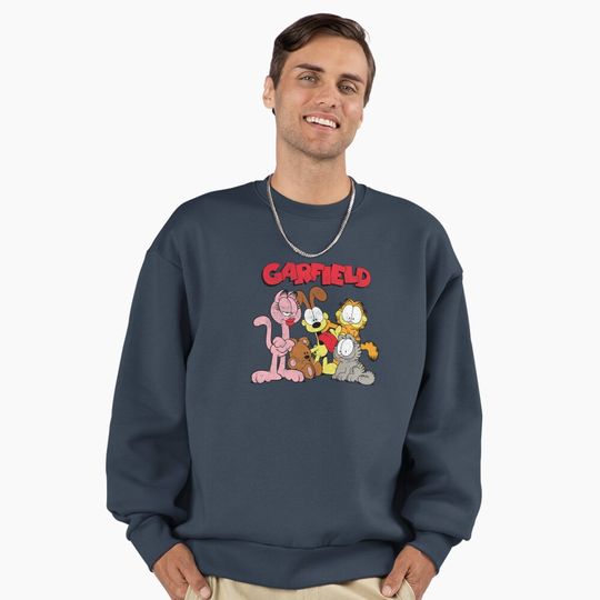 Garfield Group Shot Garfield Crew Premium Sweatshirt