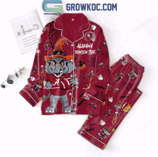 Discover Albm Crimson Tide Christmas Holiday Pajamas Set Red Design