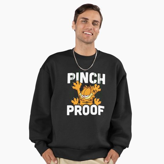Garfield St. Patrick's Day Garfield Pinch Proof Cat Scratch Premium Sweatshirt