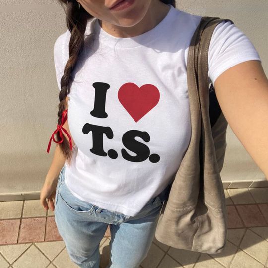 Discover I Heart TS Baby Tee, I Love TS Fan Merch Baby Tee