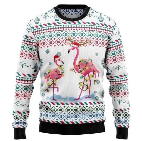 Discover Flamingo Christmas Reunion Ugly Christmas Sweater, Funny Holiday Sweatshirt, Christmas Gift for Flamingo Lovers