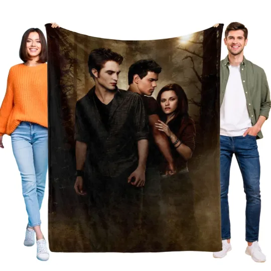 Discover The Twilight Saga Fleece Blanket for Bed, Sofa, Office, Gift