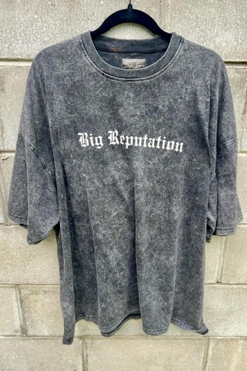 Discover Big Reputation Loose Fitting Vintage Washed T-Shirt