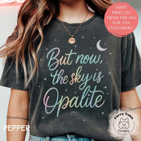Discover Opalite Showgirl Shirt, But Now The Sky Is Opalite TS Inspired Graphic Tee, Dancing In The Lightening, Comfort Colors Youth and Adult Shirt