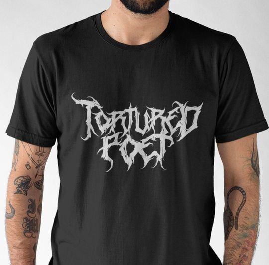 Discover Tortured Poet Heavy Metal T-Shirt: Swemo Parody Band Tee