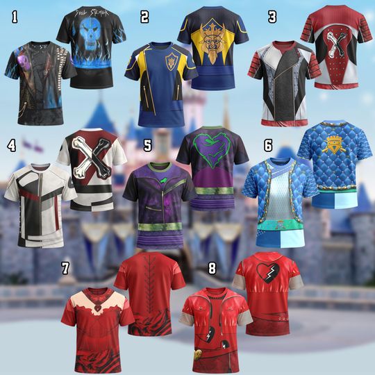 Discover Disney Descendants Halloween Costume 3D T-shirt