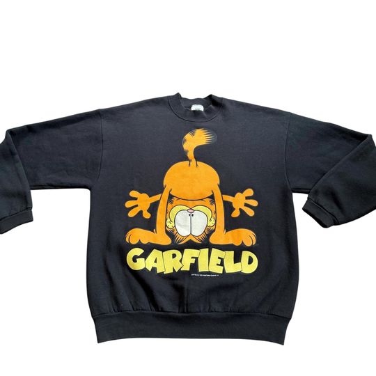 Discover VTG 70s Garfield Raglan Sweatshirt Graphic