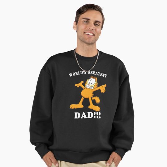 Discover Garfield Father's Day World's Greatest Dad!!! Premium Sweatshirt