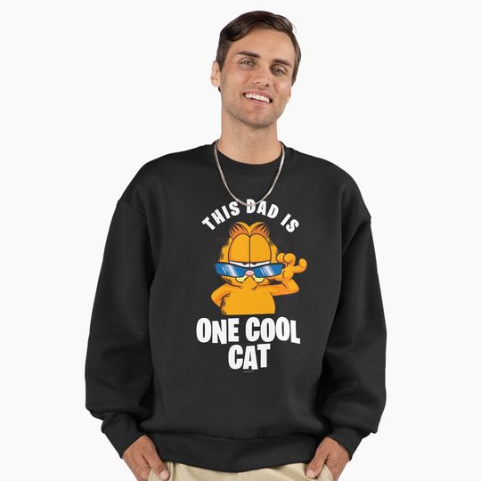 Garfield Father's Day This Dad Is One Cool Cat Shades Premium Sweatshirt