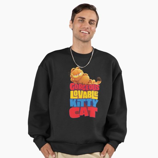 Discover The Garfield Movie Gorgeous Lovable Kitty Cat Sassy Poster Premium Sweatshirt