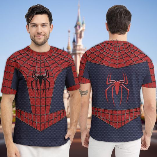 Discover Spider Man Inspired Halloween Cosplay Costume Shirt