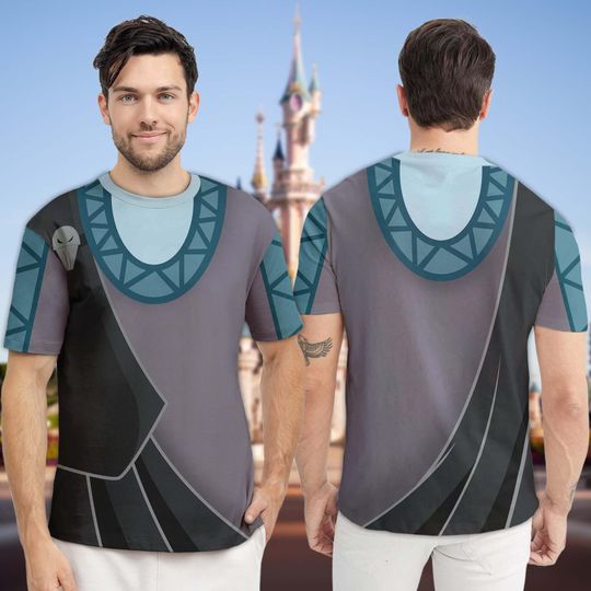 The Hades Costume 3D T-Shirt, Hercules Villain Cosplay Costume Tee