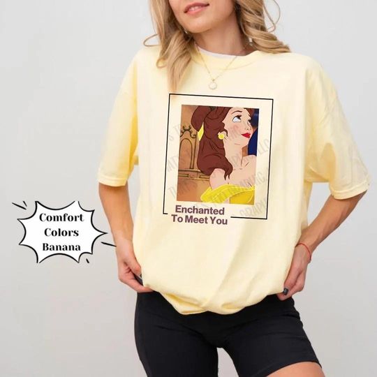 Discover Enchanted To Meet You Rose Princess  Shirt | Unique Magical Vacation Shirt | Beast Princess Park Shirt