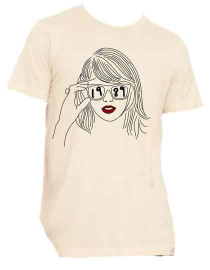 Taylorr Swifts- Hand Drawn 1989 Sunglasses Tshirt
