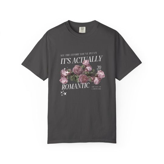 Discover Actually Romantic Lyrics T-Shirt Inspired | Pop Culture Merch | The Life of a Showgirl