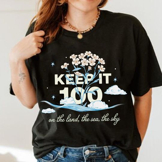 Discover Keep It 100 Graphic Tee, Showgirl Comfort Shirt, Gift for her