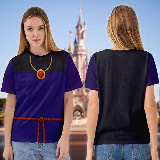 Evil Queen 3D T-Shirt, Snow White Villain Character All Over Print Shirt