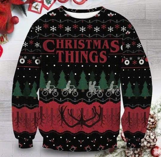 Discover Christmas Is Coming Ugly Christmas Sweater, Funny Winter Knit for Men & Women