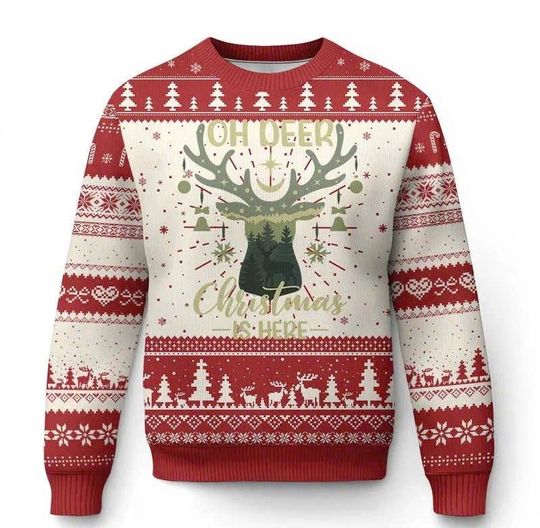 Discover Groovy Christmas Ugly Sweater, Funny Gingerbread Man Rockin Around The Xmas Tree Holiday Pullover