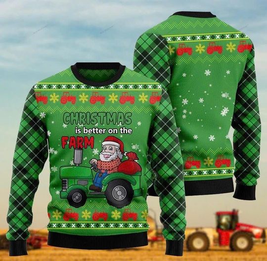 Discover Santa Claus Ugly Christmas Sweater, Holiday Pullover with Festive Print, Perfect for Xmas Parties & Gifts