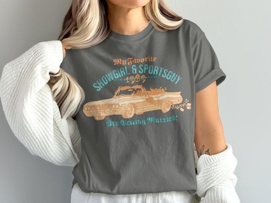 Discover Tayvis Engagement T-Shirt: Vintage Car Design, 1989 Theme