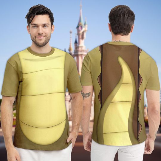 Discover Disney Louis Crocodile Costume Hoodie, Princess And The Frog Sweatshirt, Disney Cosplay Tee, Louis Cartoon Halloween All Over Print Tee