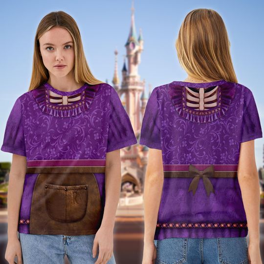 Discover Disney Mam Imelda Rivera Costume T-Shirt, Coco Cosplay Costume Shirt, Disney Cosplay Tee, Mam Imelda Cartoon Halloween All Over Print Tee