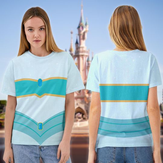 Discover Jasmine Inspired Costume 3D T-shirt, Aladdin Princess Cosplay Costume Tee