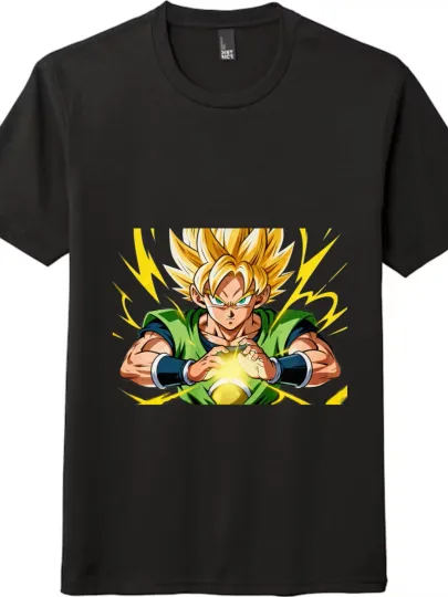 Discover Dragon Ball Super Saiyan Energy Blast Graphic T - Shirt