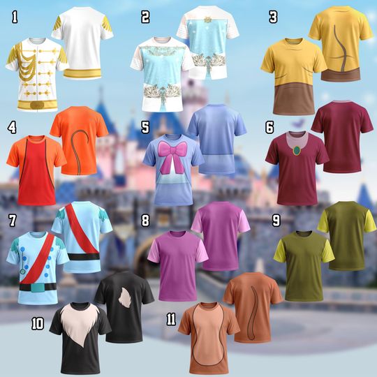Discover Disney Cinde Prince Charming Costume 3D Shirt, Halloween Costume For Family T shirt, Disney Princess Matching Group, Magic Kingdom Tee
