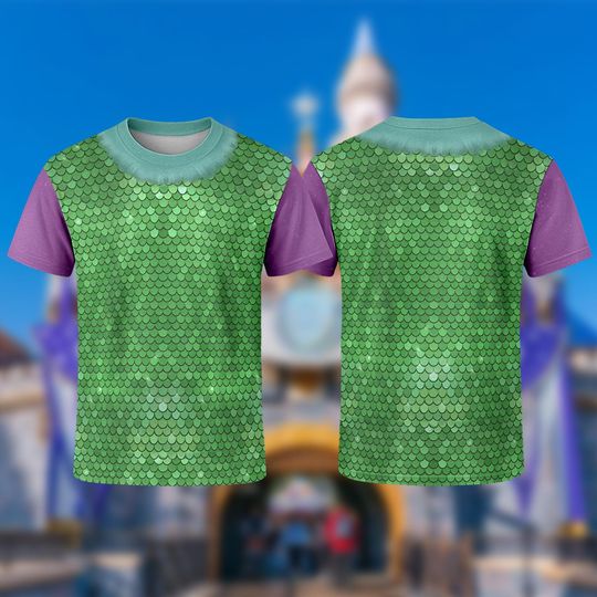 Discover Celia Mae All Over Print Shirt, Monsters Inc 3D T-Shirt, Celia Mae Monster Cosplay Costume Tee, Cartoon Character Halloween Costume T-Shirt
