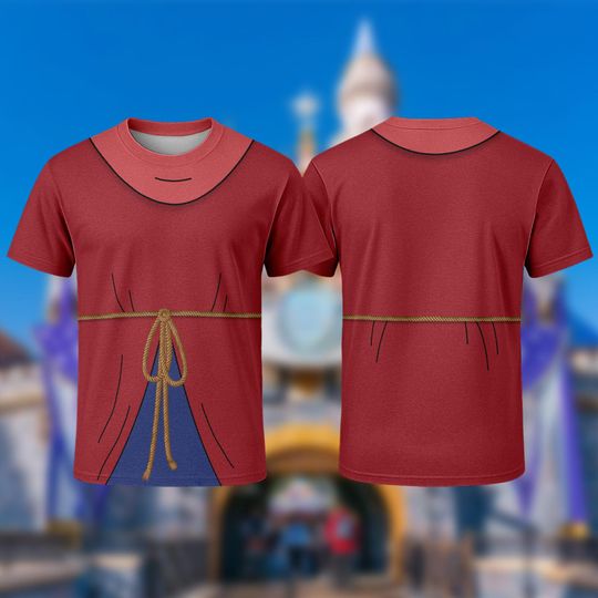 Discover Mickey 3D Cosplay Costume Tee, Sorcerer Mickey Inspired 3D T-Shirt, Fantasia The Sorcerer Apprentice Costume Tee, Mickey All Over Print Tee