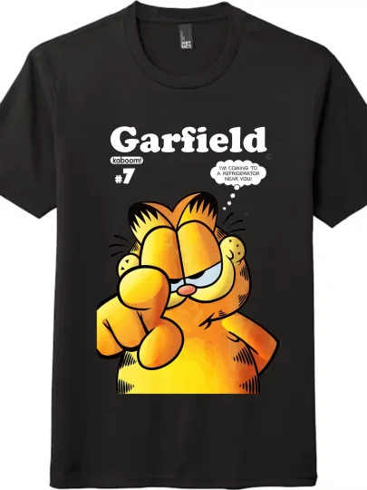 Discover Garfield Cartoon Print Casual Wear T-Shirt-Unisex Daily Cute Vintage Trendy Tee
