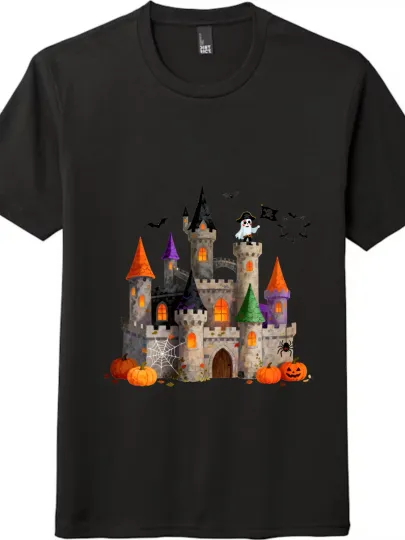 Discover Halloween Castle and Ghost Pirate T - shirt
