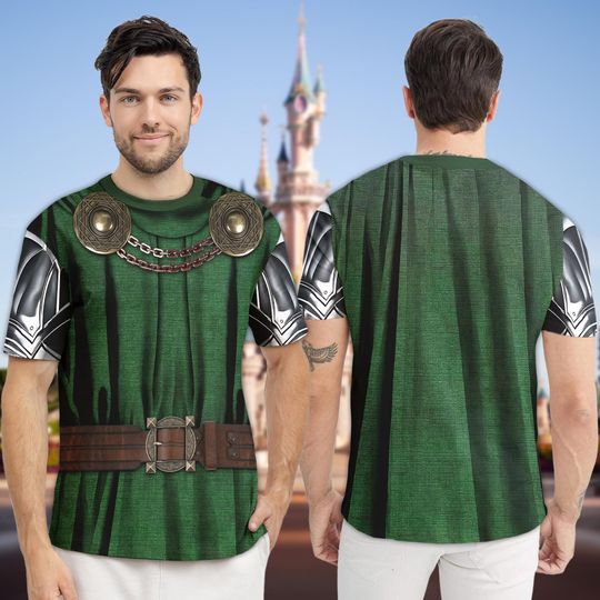 Discover Marvel Doctor Dooom Halloween Costume 3D T-shirt, Doomsday Cosplay Costume