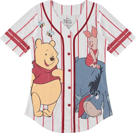 Discover Disney Ladies Pooh Baseball Jersey
