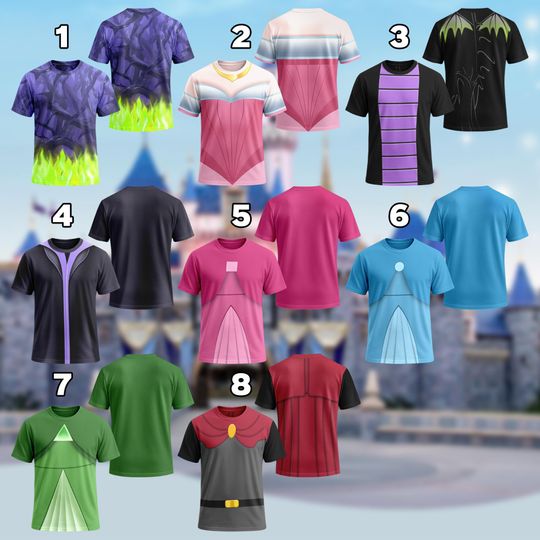 Discover Disney Aurora Maleficent Fauna Flora Costume T-Shirt